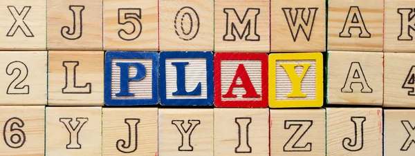 Play word — Stock Photo, Image