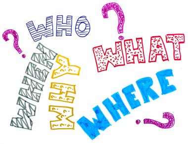 Five questions clipart