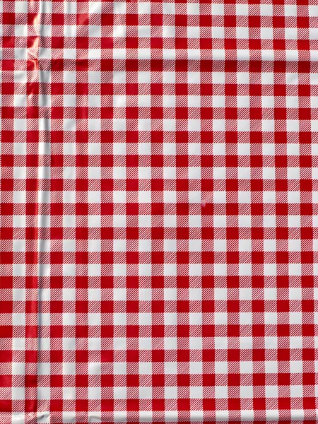 Röd bordsduk — Stockfoto