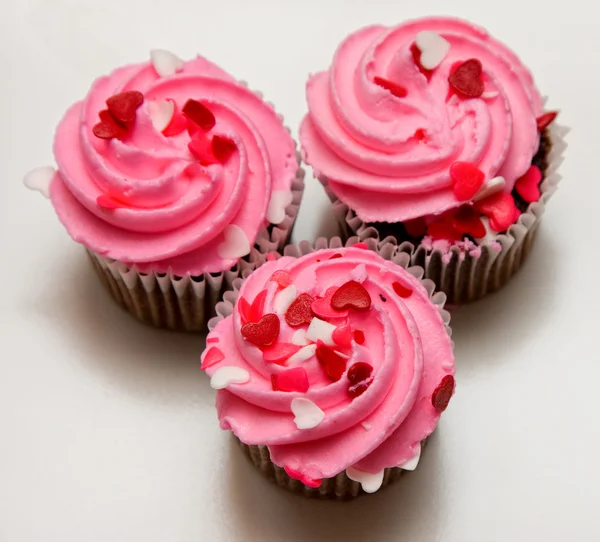 Рожевий кекси — стокове фото