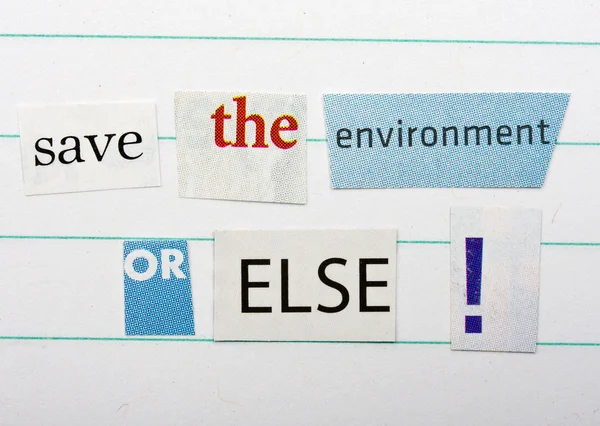 Save the environment — Stock Photo, Image