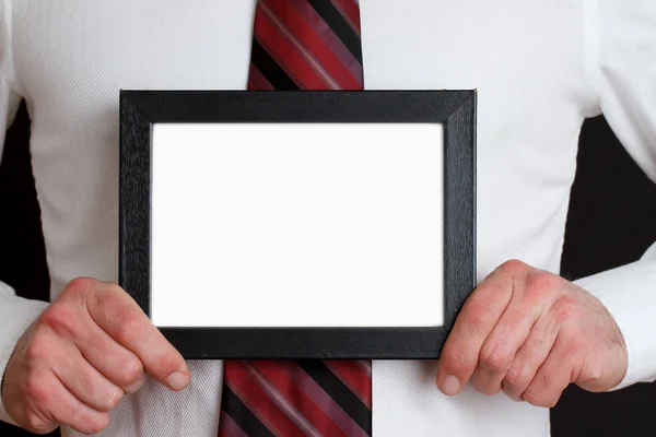 Boss with blank sign — Stock Photo, Image