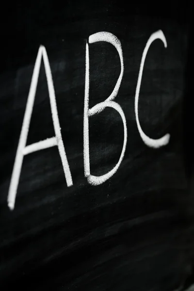 stock image Letters on classroom blackboard