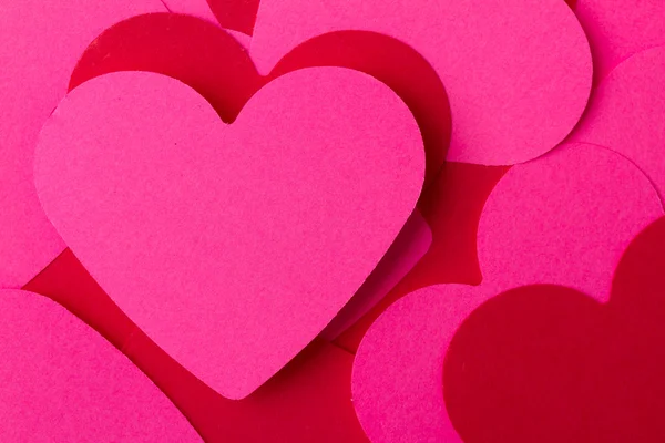 ピンクと赤の心 — ストック写真
