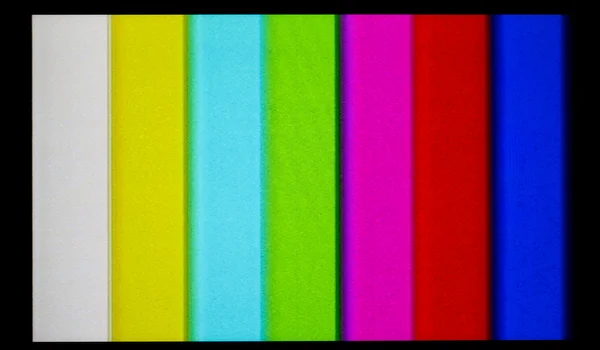 カラー コントロール バーを持つ液晶テレビ — ストック写真