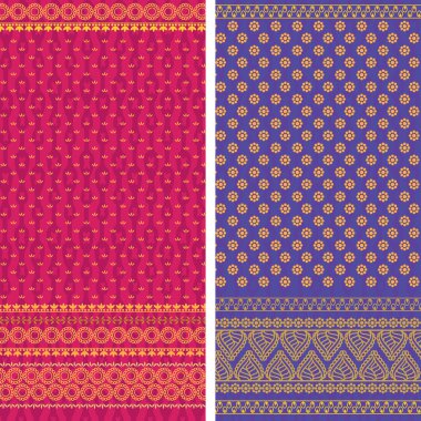 Indian Sari Borders clipart