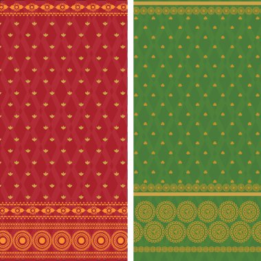 Indian Sari Borders clipart