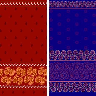 Indian Sari Borders clipart