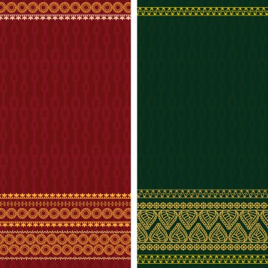 Indian Sari Borders clipart