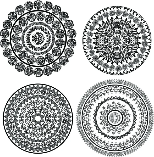 Henna Mandala Design — Stockvektor