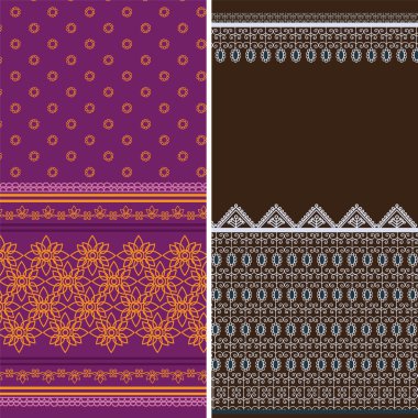 Indian Sari Borders clipart