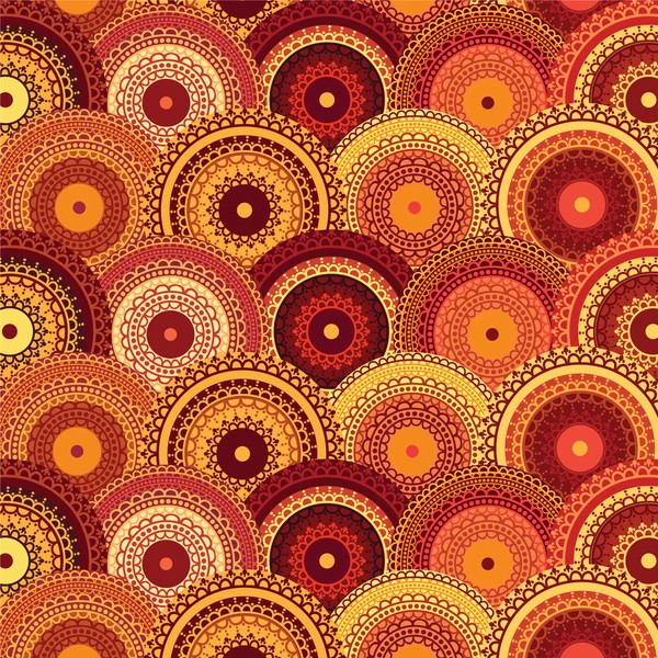 Colorato disegno Henna mandala — Vettoriale Stock