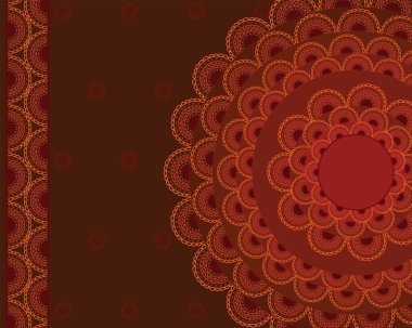 Henna Mandala Background clipart