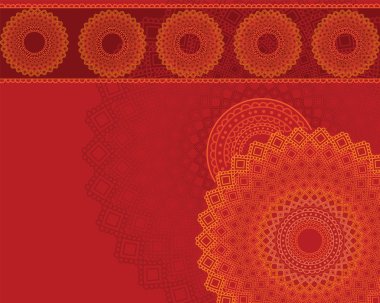 Henna Mandala Background clipart