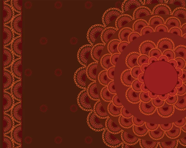 Henna mandala bakgrund — Stock vektor