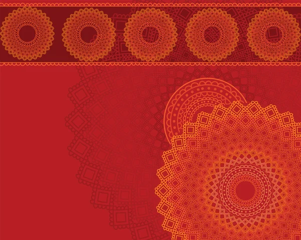 Henna Mandala Contexte — Image vectorielle