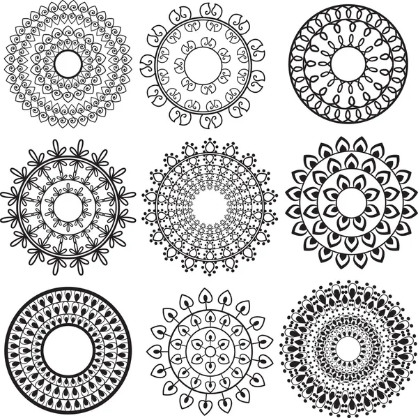 Mandala indien — Image vectorielle