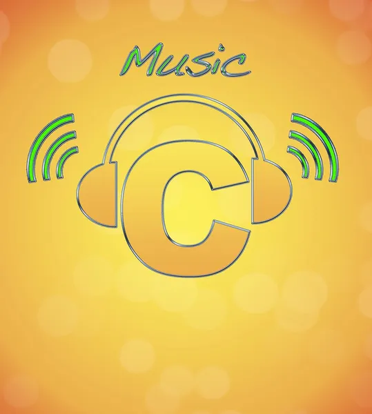 Λογότυπο μουσική. — Φωτογραφία Αρχείου