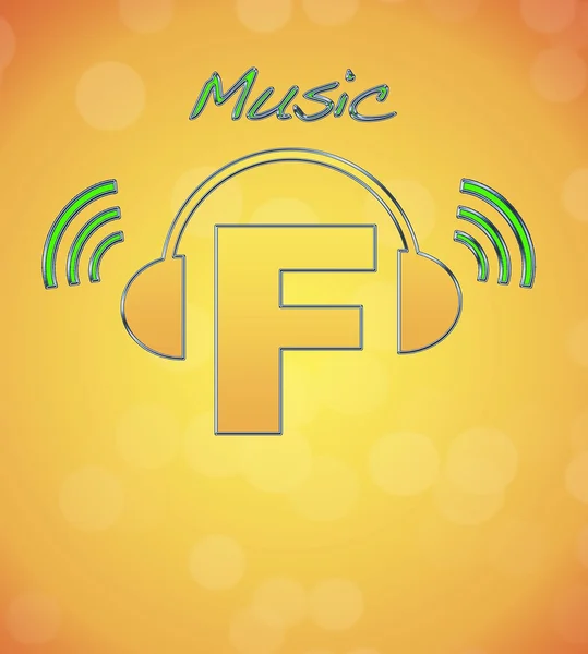 Logotypen musik. — Stockfoto