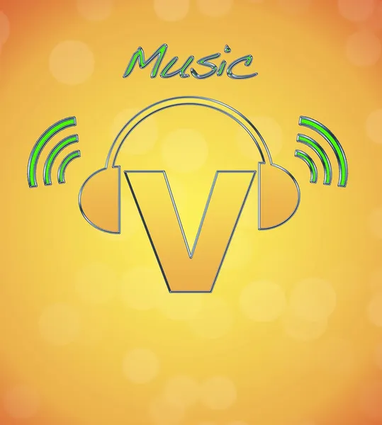 Logo müzik. — Stok fotoğraf