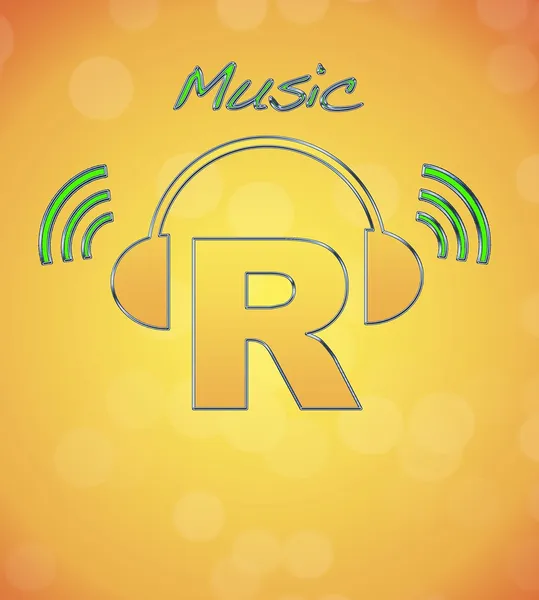 Logo hudba. — Stock fotografie