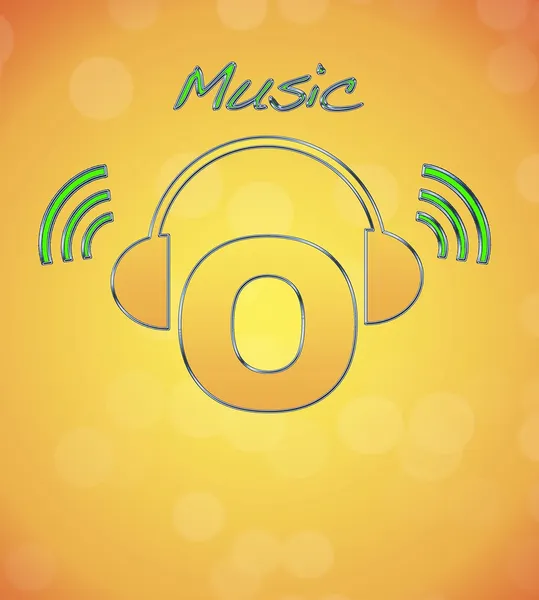Logo muzyka. — Zdjęcie stockowe
