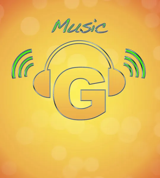 Logo-Musik. — Stockfoto