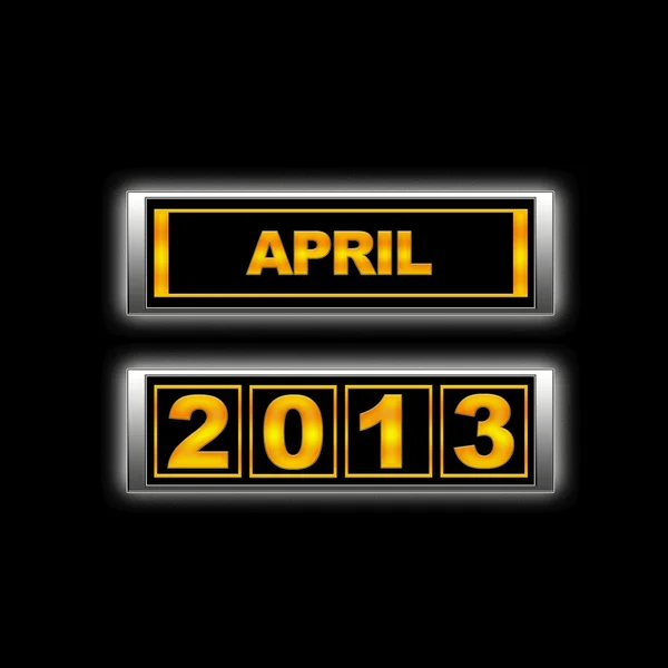 April 2013. — Stockfoto