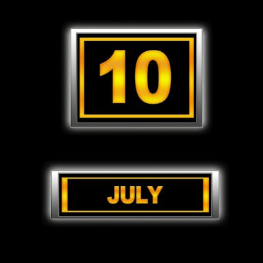 July 10. clipart