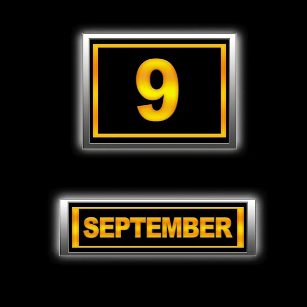 9 września. — Zdjęcie stockowe