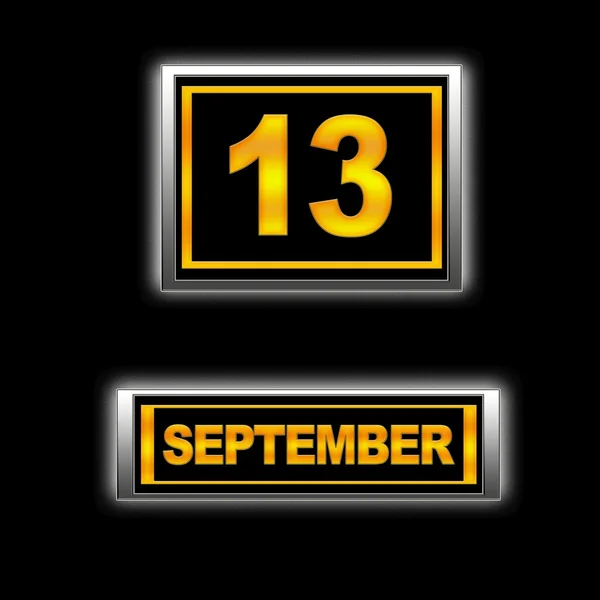 13 września. — Zdjęcie stockowe
