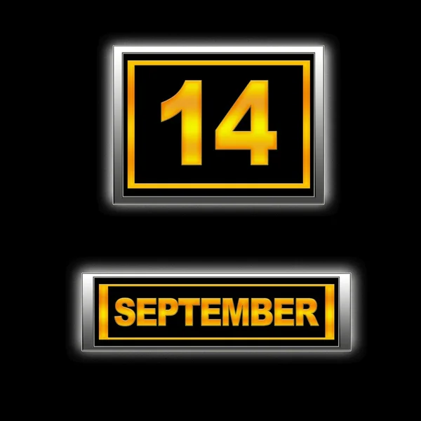 14 września. — Zdjęcie stockowe