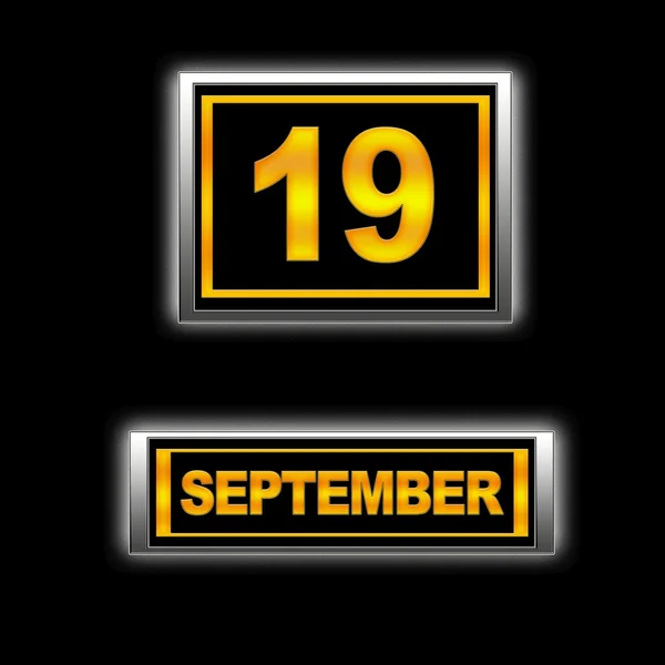 19 września. — Zdjęcie stockowe