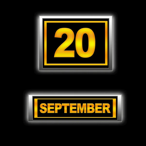 20 września. — Zdjęcie stockowe