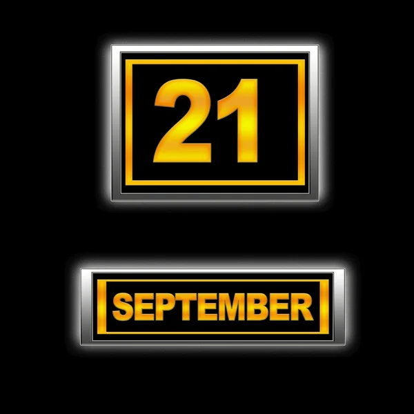 21 września. — Zdjęcie stockowe