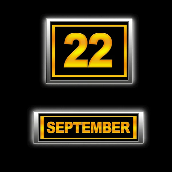 22 września. — Zdjęcie stockowe