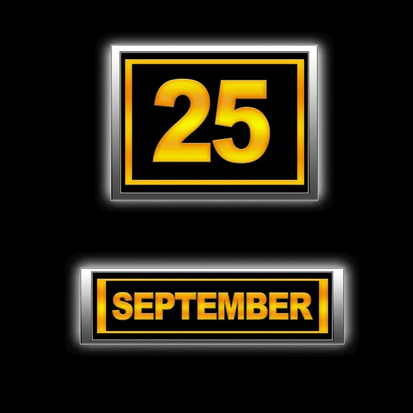 25 września. — Zdjęcie stockowe