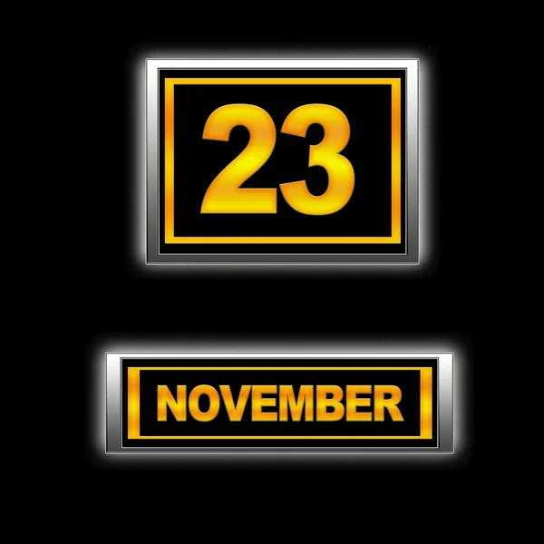 23 listopada. — Zdjęcie stockowe