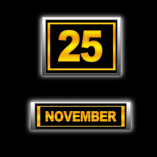 25 de Novembro — Fotografia de Stock