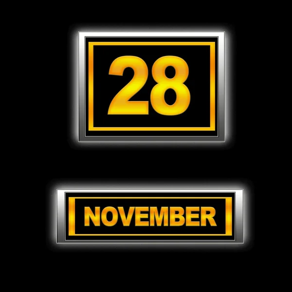 28 November . — Stok Foto