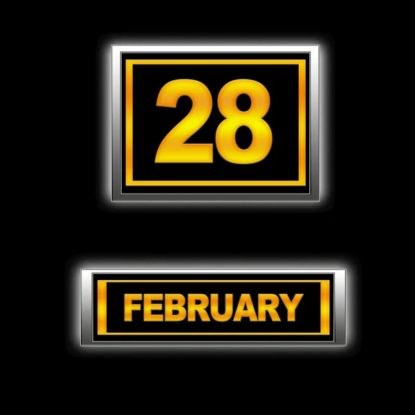 28 lutego. — Zdjęcie stockowe