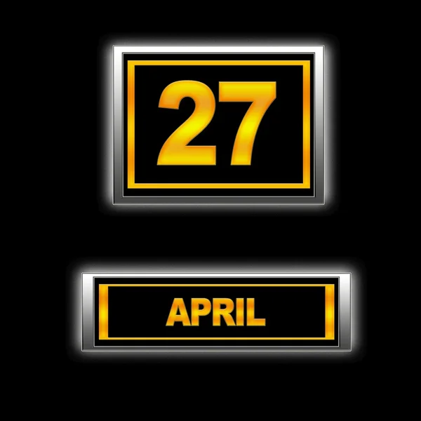 27 kwietnia. — Zdjęcie stockowe