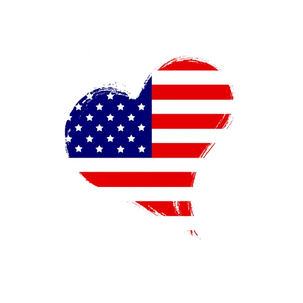 USA srdce. — Stock fotografie