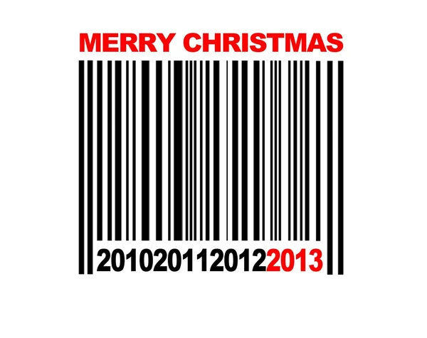 Feliz Natal código de barras . — Fotografia de Stock