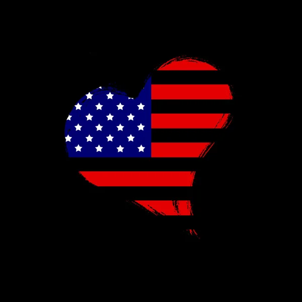 Estados Unidos corazón . —  Fotos de Stock
