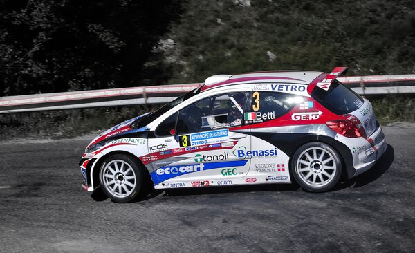 Luca Betti with the Peugeot 207 S2000.