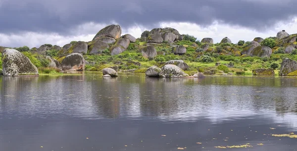 stock image Lagoon of the Barruecos.