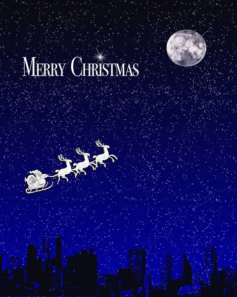 Cartolina Babbo Natale . — Foto Stock