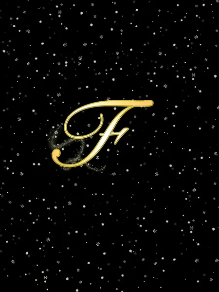 Litera f. — Zdjęcie stockowe