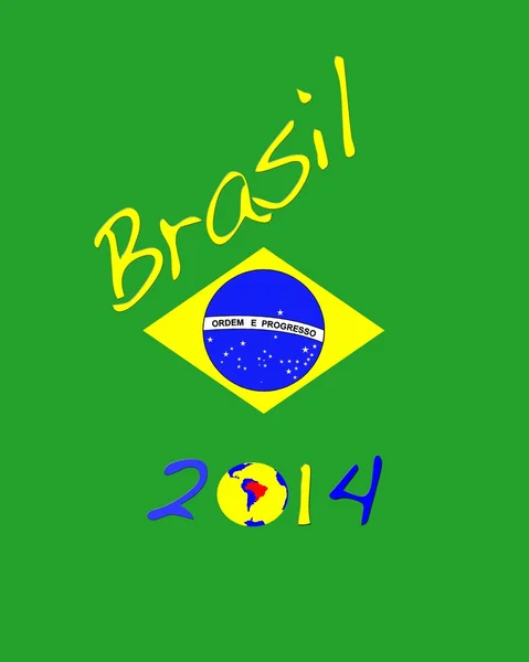Brazilië 2014. — Stockfoto